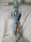 Disney Frozen Elsa And Anna Childs Umbrella Blue Plastic Handle