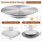 12 Inch Sculpting Wheel  Large Double-sided Pottery Turntable  Aluminum Alloy   