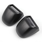 Pair Rear Bumper License Plate Light Lens Fits Chevy Silverado Black New