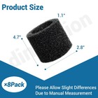 Bularie 8 Pcs Muffler Diffuser Foam Replacement Parts  Compatible With    