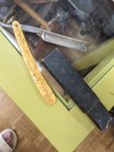 Antique Crown Art Nouveau Barber Figural Straight Razor Celluloid Handle Germany