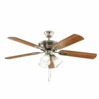Hampton Bay Glendale Iii 52 In  Led Indoor Brushed Nickel Ceiling Fan With Light