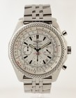 Breitling Bentley Motors  Ref A25362  Men   s  Stainless Steel  White Dial  Chrono