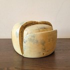 Man Millinery Hat Block Vintage Wooden Supplies Form Antique Mold Wood