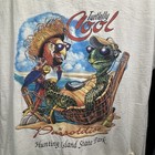 Vtg Turtlelly Cool In Parrotdise Hunting Island State Park Sc Oversized Tank Top