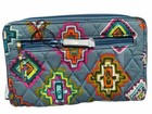 Nwt Vera Bradley Rfid  Turn Lock Wallet Iphone Painted Medallions Free Shipping