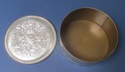 Guildcraft New York Silver Tin - Fruit Cake Container - Embossed Heraldry Design