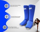 Shin Instep Guard Kickboxing Leg Pads Muay Thai Shin Instep Protector Blue Rad