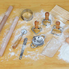 11 Pcs Pasta Making Tools Kit - Includes Wooden Gnocchi Board With Ravioli Stamp