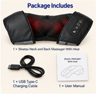 Neck Shoulder Massager With Heat - Rechargeable   Cordless