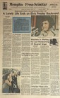 Elvis Death Life-tribute Special Edition 1977 Memphis Newspaper Exc Condition 