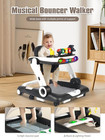 Music And Lights Baby Walker With Wheels  6 In 1 Baby Activity Center W ergonomi