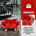 Heavy Duty 5 Gallon Auto Drive Durable Bucket Dolly Mop Wash Drum Cart Rolling 
