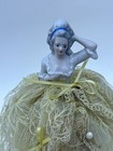 Antique 1920 German Porcelain Half Lady Doll Sewing Pin Cushion 9    Germany 8030