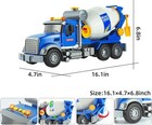 Kid Construction Truck Toy Large Friction Excavator Crane Concrete Mixer Vehicle
