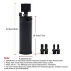 2-port Oil Catch Breather Can Baffled Aluminum Reservoir Tank   Filter Universal