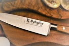 Sabatier 6 Inch Cooks Knife   Carbon Steel   Olive Wood  made In France  