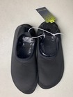 Tek Gear Boys Water Socks Black Quick Dry Water Shoes Size Medium 3 4 Nwt