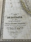 Rare Vintage  Map  Lapie Map 1828 Patagonia  Argentina  Chile  South America