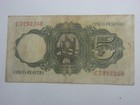 Spain  5 Pesetas  1951  Banknote   jaime Balmes 