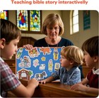 4 Pack Felt Board Bible Stories Set  Flannel Board Stories Include Noah s Ark   