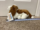 Animal Alley Toy s R Us Bassett Hound Plush Puppy Dog 1999 2000 Brown White