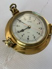 Vintage  accuracy Ship s Time  Solid Brass Porthole Wall Clock