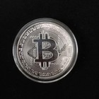 5pcs Physical Bitcoin Coins Commemorative Silver Plated Bit Coin Collectible Us