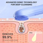 New Silicone Face Scrubber Waterproof Electric Facial Cleansing Brush For Men