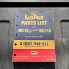 1948-1953 Mopar Parts List Dodge Trucks B-series Excludes Power Wagon  Route Van