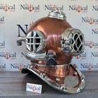 Copper   Nickel Finish Diver Helmet  Full Size Mark V Diving Helmet  Navy Diver