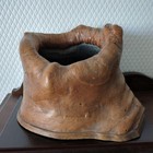 Hibachi Wooden Antique Charcoal Brazier Incense Burner Censer Japanese 11 4 Inch