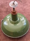 Vintage 1940-50 Goodrich 18  Porcelain Industrial Green Barn Gas Station Light