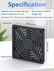 80mm Pc Fan Dust Filter 4pcs Plastic Cover Nets