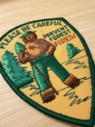 Smokey The Bear Please Be Careful Prevent Forest Fires Shield Patch