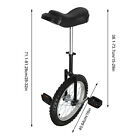 16in Wheel Unicycle Balance Training Bike Fitness Bicycle Adjustable Skid-proof 