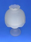 Vintage Westmoreland Frosted Clear Glass Fairy Lamp Light Candle Holder 1960 Mcm
