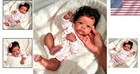 Black Reborn Baby Doll 18 Inch Full Body Silicone Lifelike Baby Girl