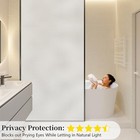 Niviy Frosted Glass Window Privacy Film Decorative  Static Cling Bathroom Window