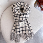 Women Plaid Winter Scarf Warm Long Tassel Shawl Wrap Pashmina Soft Fashion