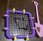 4  Purple Christmas Ornament Shark Tooth Shell Fun Sifter shovel Teeth Included 