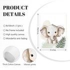 Lhoiplme Nursery Animal Wall Art Decor Baby Boy Kids Room Pictures Safari Jungle