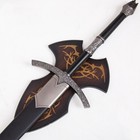 Metal Head Of The Ringwraith angmar Sword Movie Prop Display Cosplay
