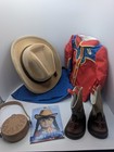 Rare Vintage American Girl Molly Dude Ranch Outfit Complete Pc Hat Canteen Htf