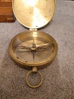 Vintage Old Style Brass Navigational Nautical Marine Large Pocket Compass
