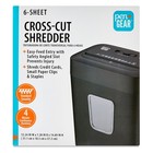 Pen gear 6-sheet Cross-cut Paper credit Card Shredder With 3 7 Gallon Bin  Blac
