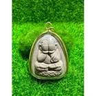 Phra Pidta Hanuman Lp Maha Sila Gold Micron Pendant Thai Buddha Amulet