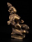 Antique 18th C Indian Hindu Bronze Brass Four Armed Goddess Deity Sculpture