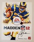 2011 Madden 12 Marshall Faulk Signed 11x14 Poster Nfl St  Louis Rams Autograph