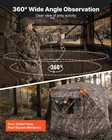 Vevor Portable Hunting Blind See Through Ground Deer Blinds 4-5 Person Carrying